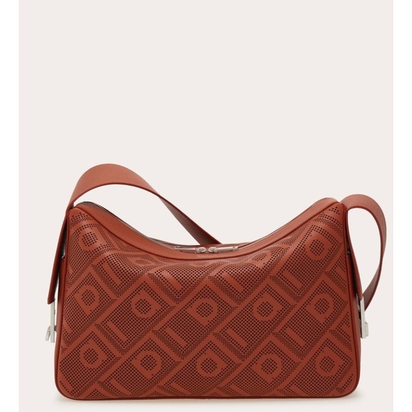 Salvatore Ferragamo Other - Ferragamo Perforated Gancini Leather Hobo Bag Terracotta Orange